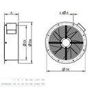 Systemair AR 315E4 Sileo Cased Axial Fan Single Phase - 315mm - eFans Direct Ltd