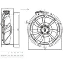 Systemair AR 250E4 Sileo Cased Axial Fan Single Phase - 250mm - eFans Direct Ltd