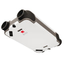 Zehnder EVO 2 Compact heat recovery unit front view, showing its sleek design and ventilation components.