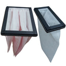 Systemair Villavent BF VR 250 EH/B ECH/B replacement filter set for air filtration system, showing multiple filters installed.