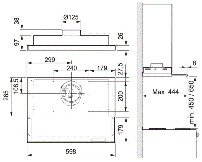 Systemair 392-10/B Slimline Cooker Hood 77265 - eFans Direct Ltd