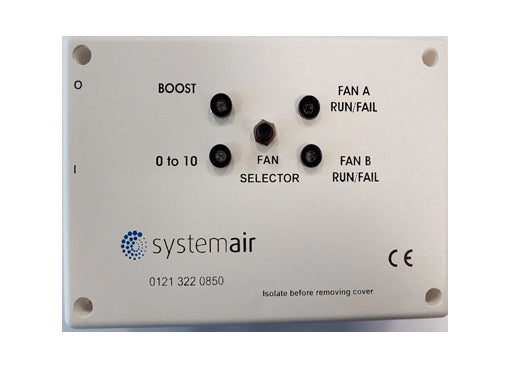 Systemair ACO8AC/EC Panel IP40 Auto Changeover Panel for KVK Duo twin fans - eFans Direct Ltd