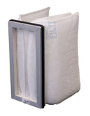 Systemair Villavent BF VR 700 EV and DCV replacement filter set showing multiple filters for ventilation system maintenance.