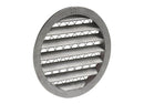 Systemair aluminium circular weather louvre with mesh screen, designed for ventilation and weather protection.