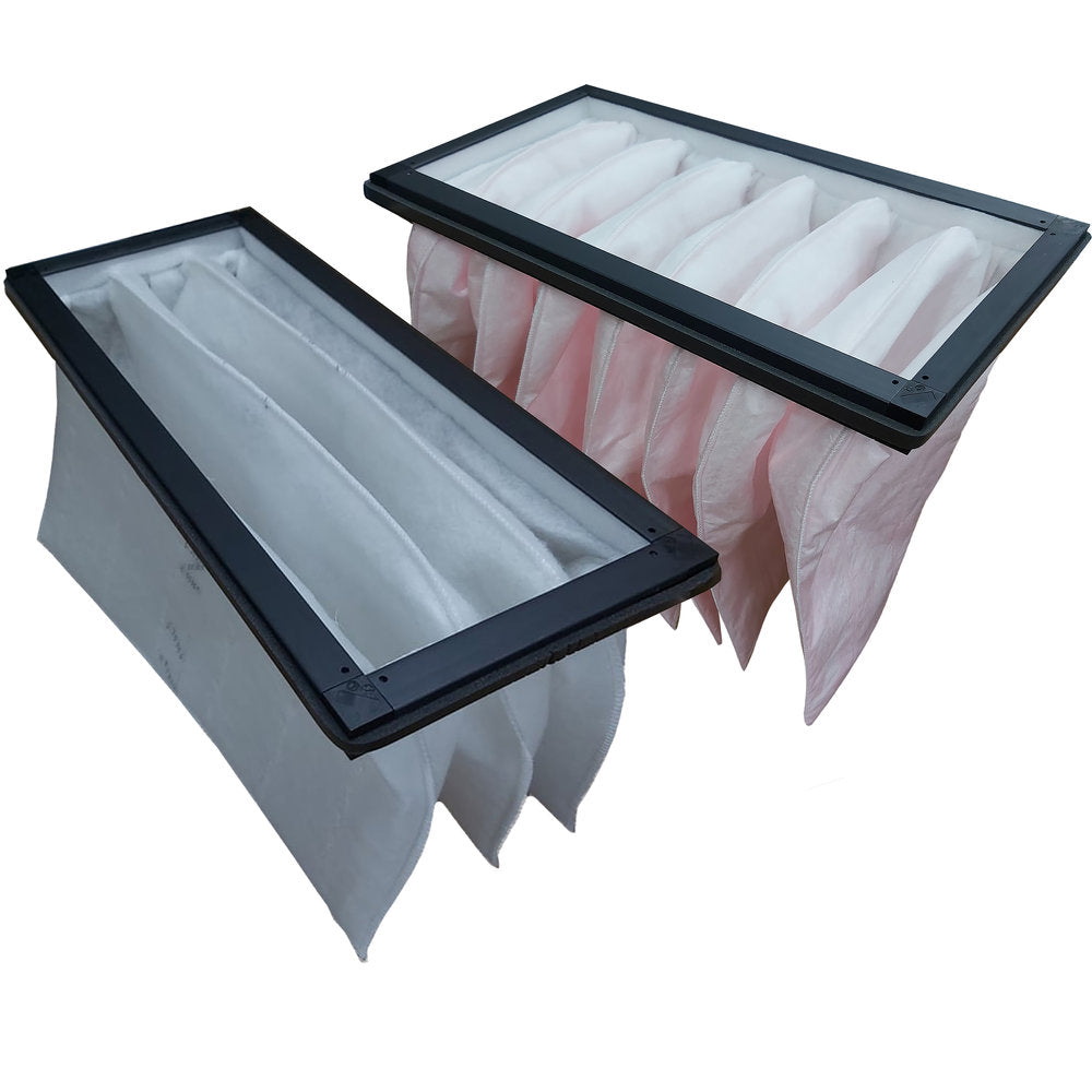 Systemair Villavent BF VR 700 E and DC replacement filter set for air ventilation systems, showing filters in packaging.