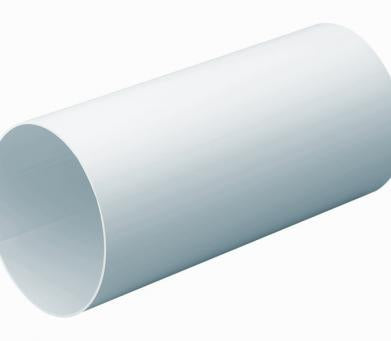 Rigid round plastic ducting from Domus Ventilation, 150mm diameter and 2 meters long, suitable for ventilation systems.