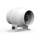 Elta Jetflow SJMF 100 inline mixed flow fan with single-phase EC motor, 100mm diameter for ventilation applications.