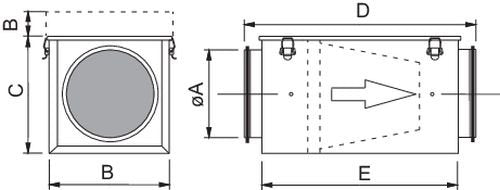 Systemair FFR Filter Cassette Box Duct Mounted Circular - eFans Direct Ltd