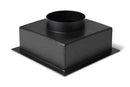 Plastic back box for ducting, top entry plenum box with grille, used for ventilation and extractor fan installations by eFans Direct Ltd.