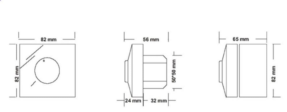 Systemair MTP10 10K speed controller for EC fans, compact control device with digital display for fan speed adjustment.