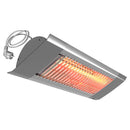 Infrared radiant heater by Systemair, model IHC12, featuring a sleek design with heating elements visible in the image.