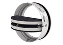 Circular in-duct fire damper from the PKI Range by Systemair, installed in ducting for fire safety and fire protection.