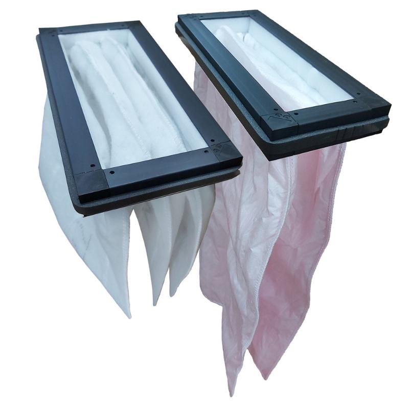 Systemair Villavent BF VR 300 TK/B MVHR pocket filter set for system air filtration, showing replacement filters for ventilation systems.
