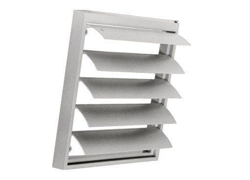 Systemair VK Gravity Louvre Shutter, weather louver with adjustable blades for ventilation and weather protection.