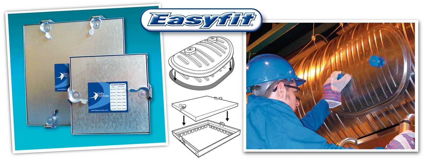 Square Access Doors Tabbed & Circular Access Doors to fit onto Spiral Ductwork