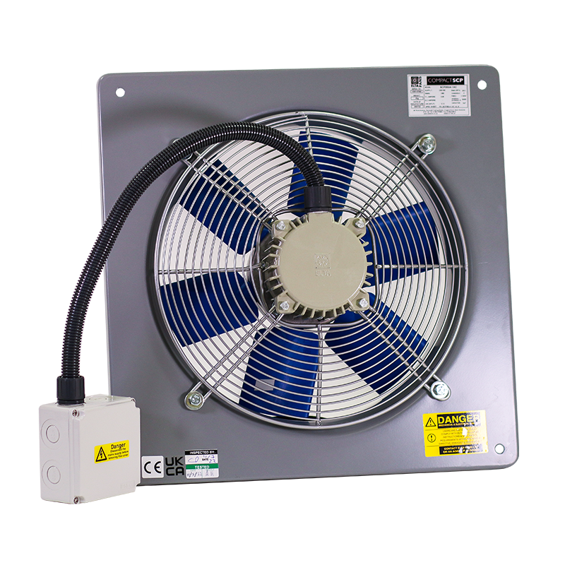 Elta SCP500/4-1 Compact Plate Axial Fan Single Phase AC - 500mm