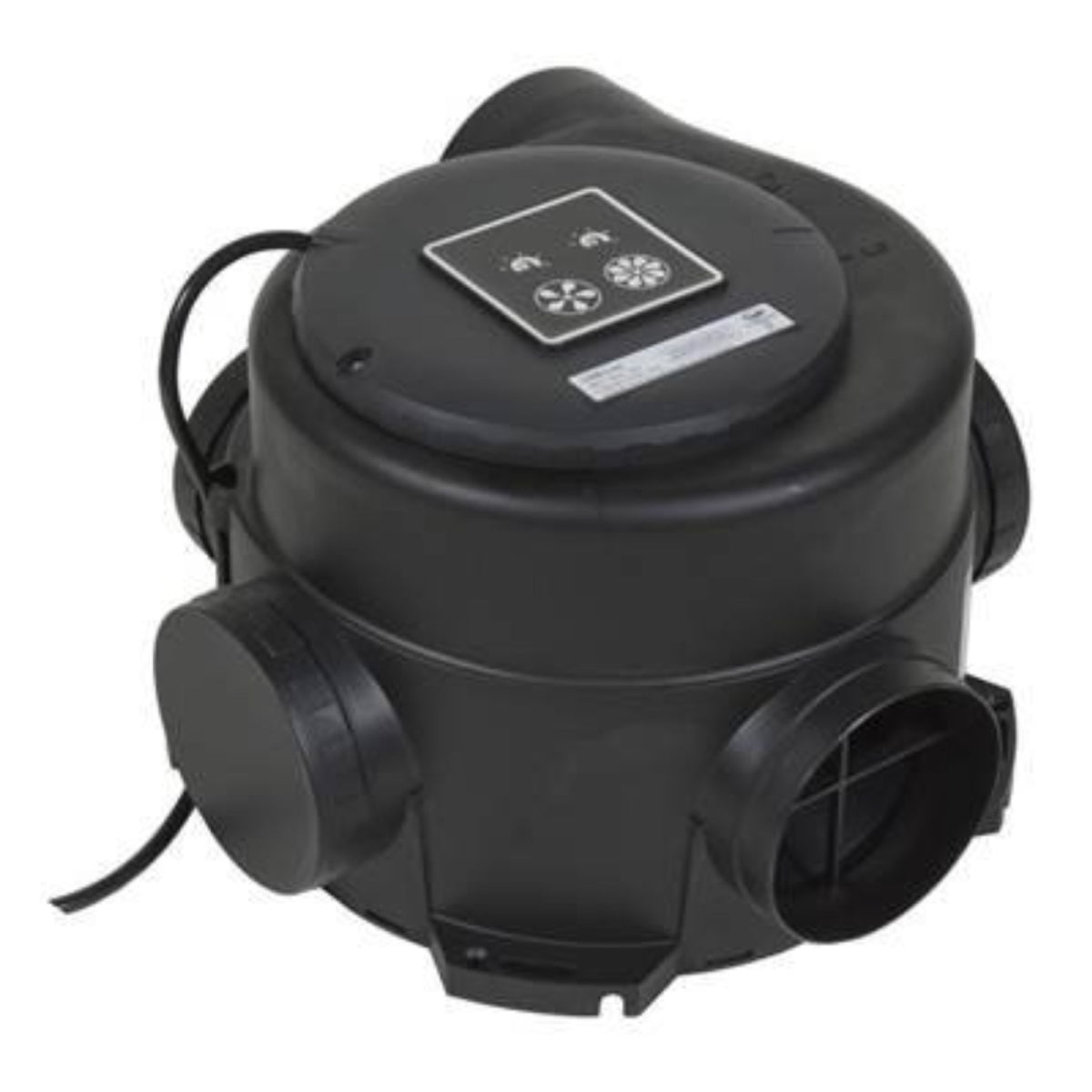 Greenwood CMEV.4eHT multivent central ventilation unit with humidity control and timer function, shown in a professional installation image.