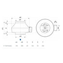 Systemair K-150M Centrifugal Duct Fan AC Motor 6" - 150mm - eFans Direct Ltd