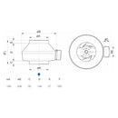 Systemair K-200M Centrifugal Duct Fan AC Motor 8" - 200mm - eFans Direct Ltd